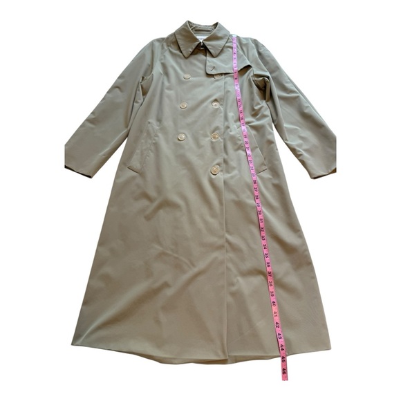 Holt Renfrew Beige Trench Coat Vintage With Warm Zip Out Liner - Size 8 - Picture 12 of 16